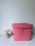 Maxi panière en tissu - Grand format ROSE