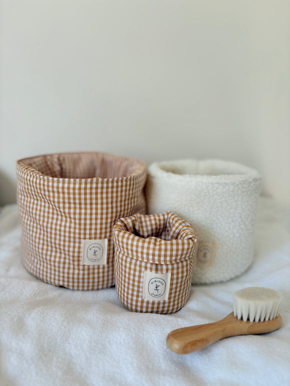 Lot de 3 panières de rangement